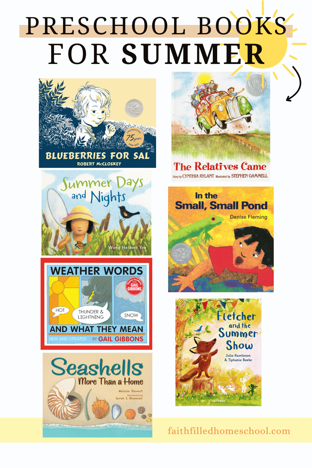 Preschool Homeschool Summer Booklist
