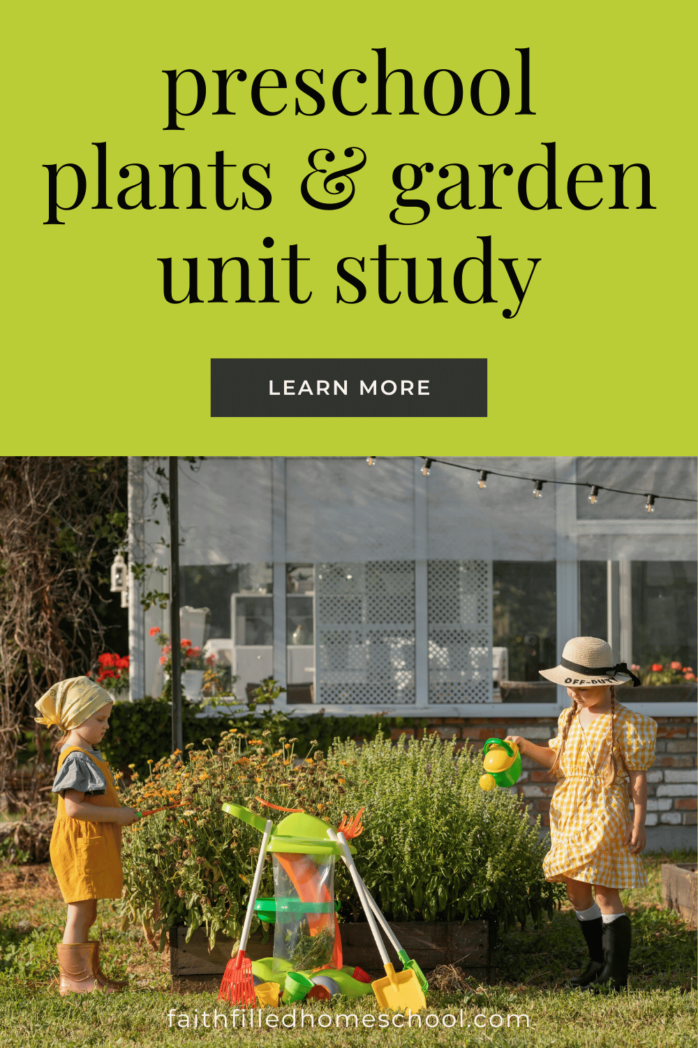 plants and gardens preschool unit study