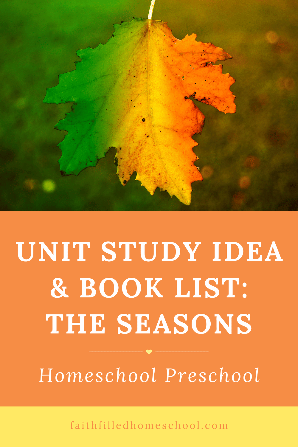 preschool learn about seasons